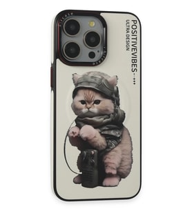 Mey İthalat® iPhone 14 Pro Fun Magsafe Kapak - Beyaz