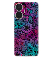 Realme C55 Kılıf Silikon Desen Özel Seri Colurful Mandala 1667