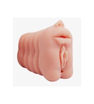3 İşlevli 3D Realistik Suni Oral Vajinal anl Mastürbatör