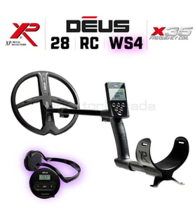 Deus Dedektör - 28cm X35 Başlık, WS4 Kulaklık, Ana Kontrol Ünitesi