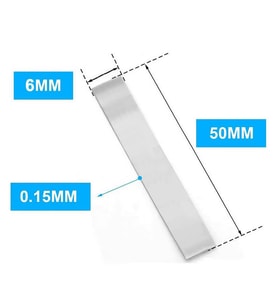 Nikel Tel 6mm x 50 mm Lehimlenebilir Pil Bağlantı Teli 18650 Lio