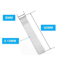 Nikel Tel 6mm x 50 mm Lehimlenebilir Pil Bağlantı Teli 18650 Lio