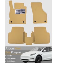 Tesla Model Y (2019-2024) Uyumlu EVA Paspas Tam Set – Birebir Uyum,Araca Özel Tasarım,Su Geçirmez