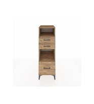 Kronos Dolap 2 Raflı 3 Çekmeceli 44x59x134 Çam-Çam