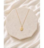 Kişiye Özel 925 Ayar Gümüş Tasarım Kahve Çekirdeği Model Kolye (Gold)