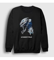 Presmono Unisex Siyah Gaster Blaster Undertale Sweatshirt 32172tt