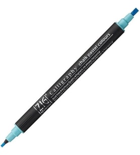 Zig Calligraphy Chalk Pastel Çift Uçlu Kaligrafi Kalemi PASTEL MAVİ 