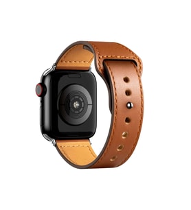 Uray store Apple Watch 38mm KR415 Luaz Deri Kordon - Kahverengi