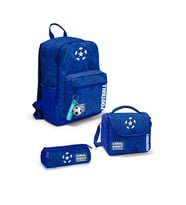 Coral High Lacivert Saks Futbol Desenli 3'lü Okul Çanta Seti SET0123697 - Erkek