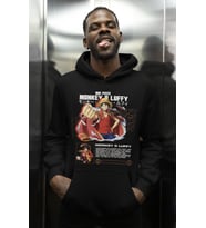 One Piece Monkey D. Luffy Baskılı Unisex Oversize Anime Karakter Hoodie