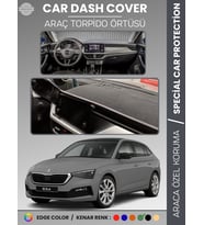 SKODA SCALA (2019-2024) Torpido Örtüsü Ön Göğüs Halı Torpido Koruma Tam Uyum Kaymaz UV Koruma