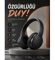 Kulak Üstü Bluetooth Kulaklık Ayarlanabiilir Uzun Pil Ömrü Kablosuz 5.0 Bluetooth