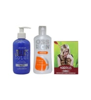 Saç Boyası Deli Mavi 250ml Ve Boya Temizleyici Ve Saç Açıcı