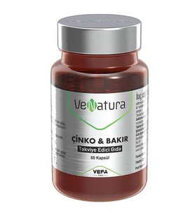 Venatura Çinko Bakır 60 Kapsül