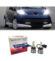 Peugeot 107 Led Xenon Uzun + Kısa Far Ampulü H4 Duo Yeni Seri Beyaz