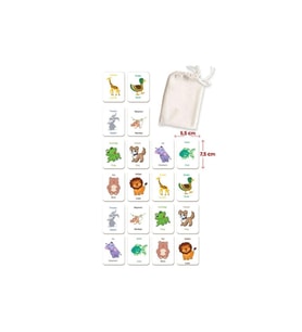 Zeka Kartları Eşleştirme Oyunu Ahşap Hafıza Kartı Oyunu Eğitici Puzzle Oyunları