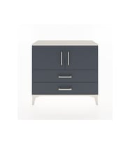 Arges Şifonyer 2 Raflı 2 Çekmeceli 2 Kapaklı 88x30x80 Aytaşı-Antrasit