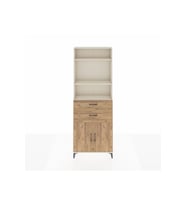 Arges Dolap 4 Raflı 2 Çekmeceli 2 Kapaklı 88x30x243 Aytaşı-Çam