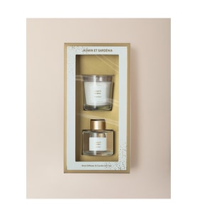 Madame Coco Répertoire Çubuklu Oda Kokusu ve Mum Seti - Jasmin et Gardénia - 100 ml/120 g