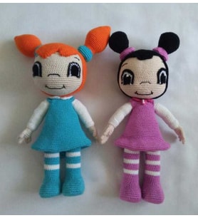 Mine ve Müge Canım Kardeşim Amigurumi Organik Oyuncak
