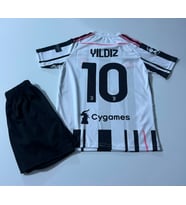 juventus Kenan Yıldız 2024/25 Yeni Sezon futbol çocuk forması 4’Lü Set (Beyaz)