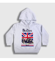 Presmono Unisex Çocuk Beyaz UK The Beatles Kapüşonlu Sweatshirt 115638tt