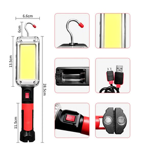 Usb Şarjlı Oto Tamirci Çalışma Lambası  Wt-733