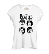 The Beatles 3 Beyaz Kadın Tshirt