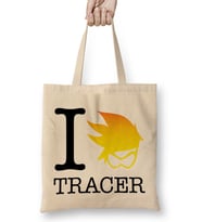 I Love Tracer Overwatch Bez Çanta Uzun Saplı