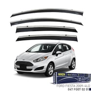 Niken Ford Fiesta Cam Rüzgarlığı Kromlu 2009- 4'Lü