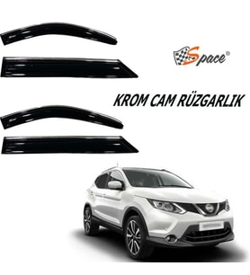 Krom Cam Rüzgarlığı Nissan Qashqai 2008-2015/ Caru401