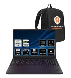 Lenovo Thinkpad P16V Gen 3 Core Ultra 7 255H İş İstasyonu 8GB RAM 1TB SSD 16" FHD+ Win11 Pro + Per4 USB 21RS000BTXP411