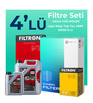 Filtron Nissan Qashqai 1.3 Benzin Filtre Bakım Seti Liqui Moly Motor Yağlı (2021-2025) 4 Lü