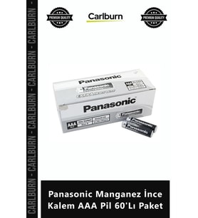 Özel Üretim 15V Uzun Ömürlü Dayanıklı Ekonomik Panasonic Manganez İnce Kalem AAA Pil 60'Lı Paket