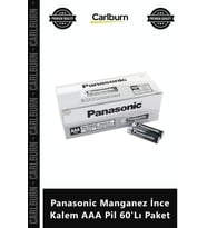 Özel Üretim 15V Uzun Ömürlü Dayanıklı Ekonomik Panasonic Manganez İnce Kalem AAA Pil 60'Lı Paket