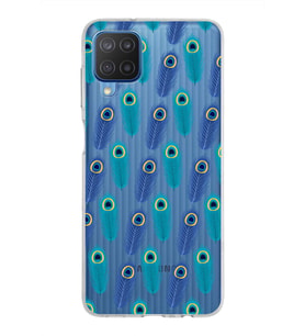 PrintiFy Samsung Galaxy M12 ile Uyumlu 1mm Slim Fit Nazar Boncuğu 4 Baskılı Şeffaf  Kılıf