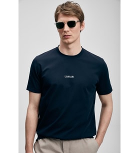 Lufian 111020322 Marcus Modern Grafik T- Shirt Tişört Erkek Tişort