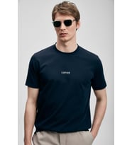 Lufian 111020322 Marcus Modern Grafik T- Shirt Tişört Erkek Tişort