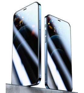 iPhone 15 Pro Max Rika Premium Hayalet Temperli Cam Ekran Koruyucu (Siyah)