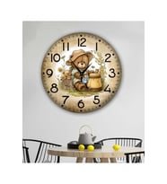 bilge Tasarım retro Duvar Saati 35 x 35 CM (Karışık)