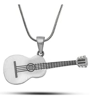 Gümüş Gitar Kolye