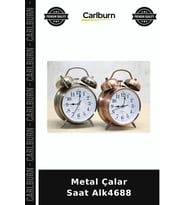 Özel Üretim Masa Saati Retro Dekoratif Hediye Ofis Ev Aksesuarı Metal Çalar Saat Alk4688