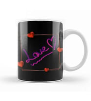 Valntines Day Love Kupa Bardak Porselen