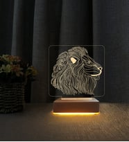 Aslanlı Hediye 3d Kişiye Özel İsimli Led Masa Lambası Doğum Günü Hediyesi Led Lamba