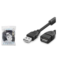 Hadron HDX7521 USB-A (F) - USB-A (M) 5mt USB Uzatma Kablosu - Siyah