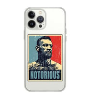 Iphone 15 Pro Uyumlu Conor Mcgregor Notorious Desenli Şeffaf Telefon Kılıfı
