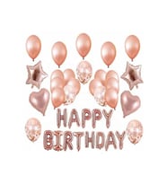 ROSE HEPPY BIRTHDAY FOLYO BALON SET