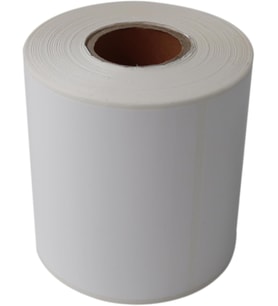 PP Opak Etiket 100mm x 150mm Ruloda 350 Adet 40mm Kuka Çapında Yırtılmaya Dayanıklı Etiket, Beyaz