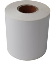 PP Opak Etiket 100mm x 150mm Ruloda 350 Adet 40mm Kuka Çapında Yırtılmaya Dayanıklı Etiket, Beyaz