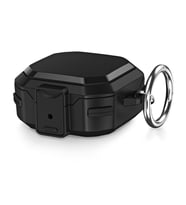 Microsonic Samsung Galaxy Buds 2 Pro Kılıf Darbeye Dayanıklı Sert Koruyucu + Askılık Siyah